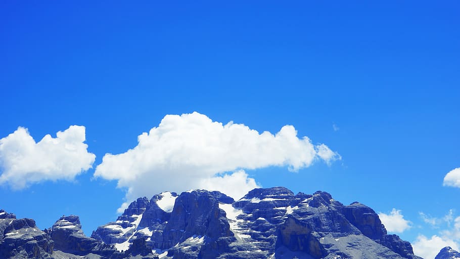 italy, madonna di campiglio, sky, blue, cloud - sky, scenics - nature, HD wallpaper