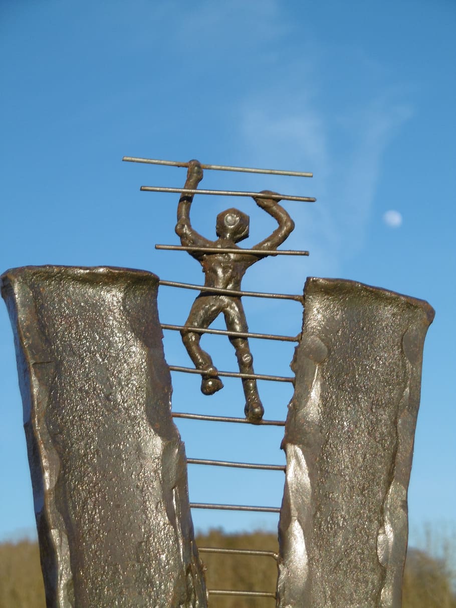 artwork, statue, self-conscious, figure, sculpture, get well soon HD wallpaper