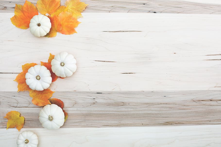 Woodgrain Autumn Flatlay Photo, Thanksgiving, Fall, Pumpkin, Seasons HD wallpaper