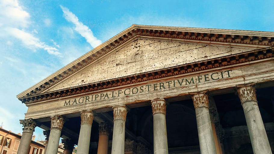 rome, architecture, architectural column, built structure, building exterior HD wallpaper
