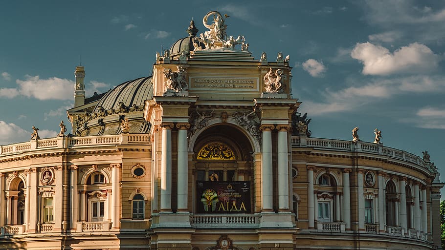 architecture, built structure, sky, sculpture, building exterior HD wallpaper