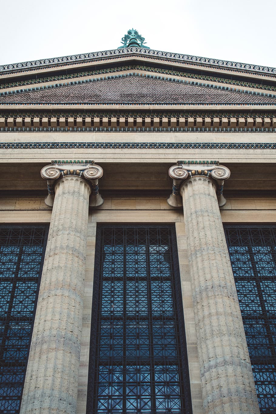 building, architecture, column, pillar, museum, urban, philadelphia HD wallpaper