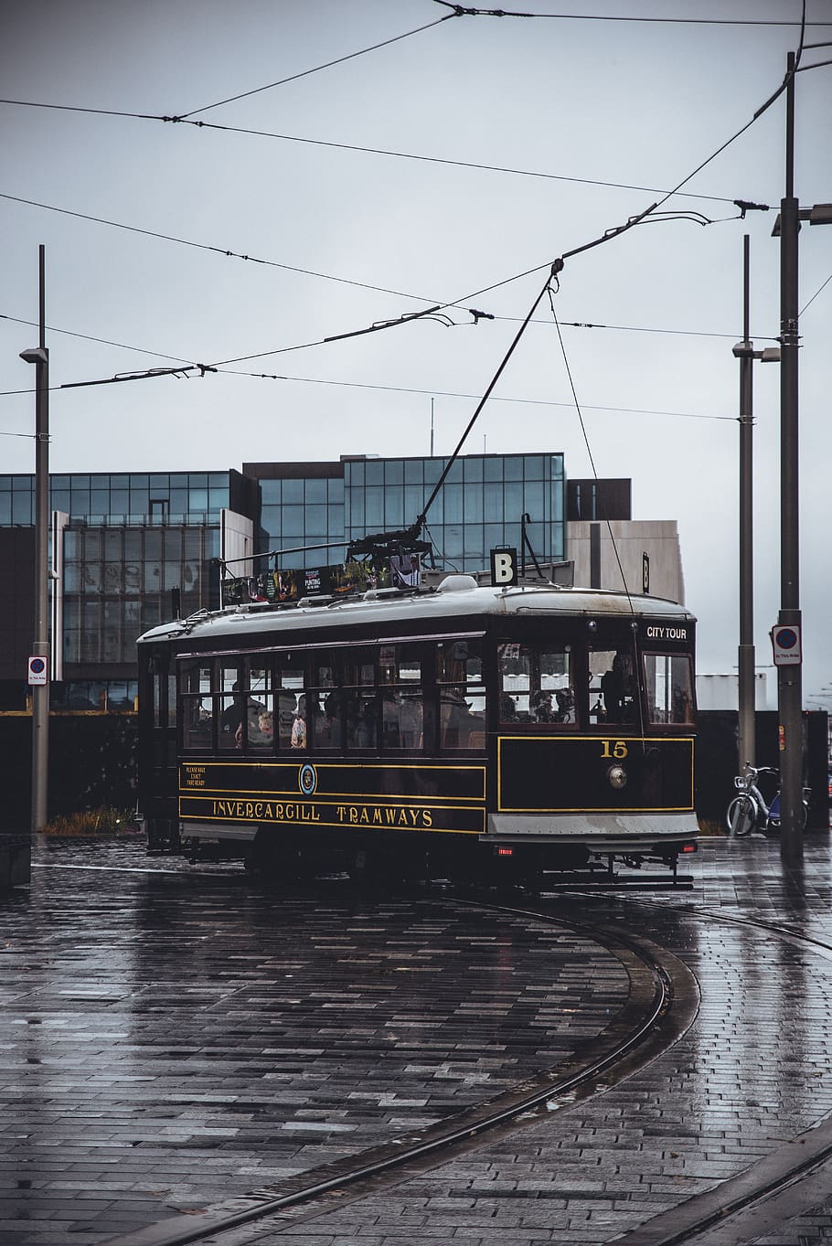 cable train near pole, mode of transportation, public transportation HD wallpaper