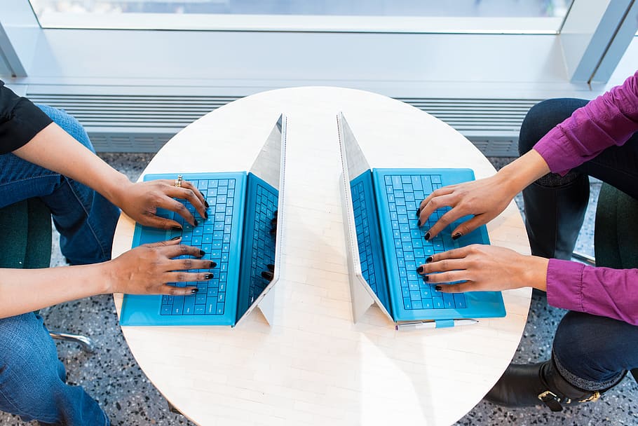 hands, people, working, women, casual, computers, laptops, teamwork HD wallpaper