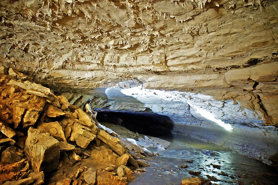 cave, rock, rock - object, solid, rock formation, nature, water HD wallpaper