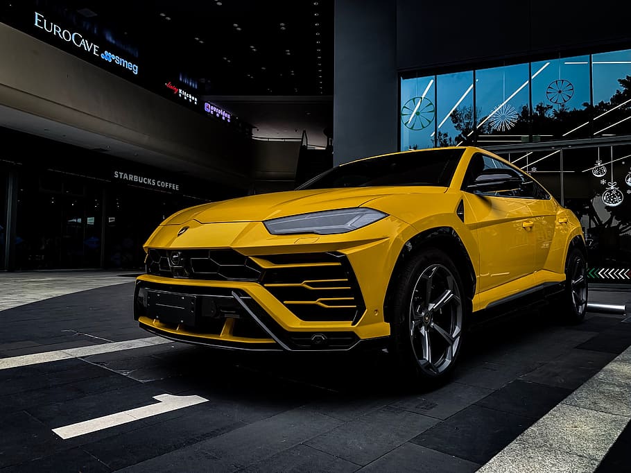 yellow Lamborghini Urus, mode of transportation, car, motor vehicle HD wallpaper