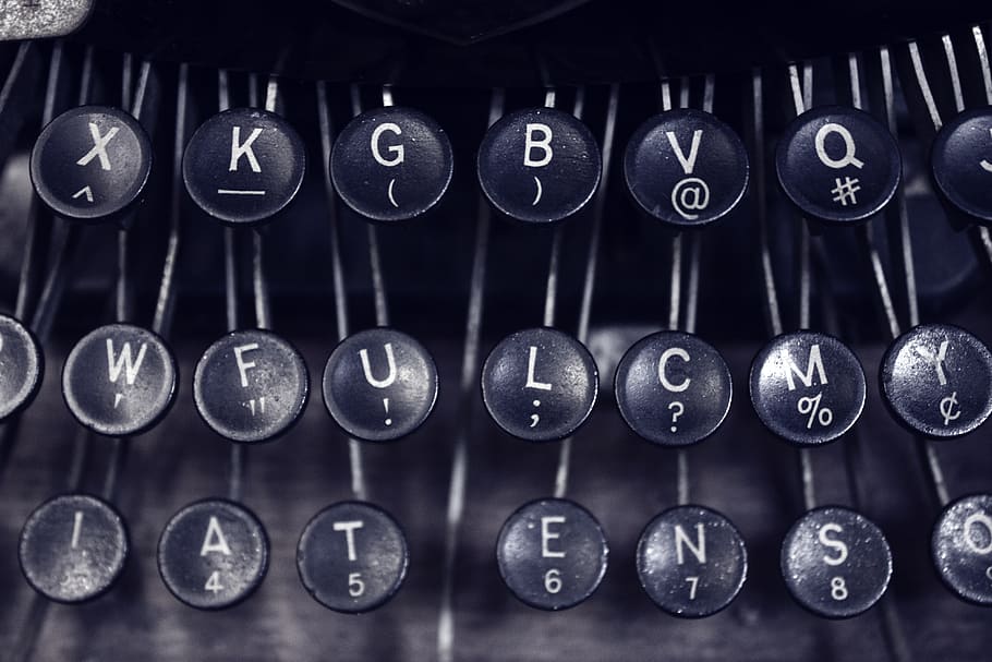type writer keys, cosmetics, wristwatch, lipstick, text, typewriter HD wallpaper