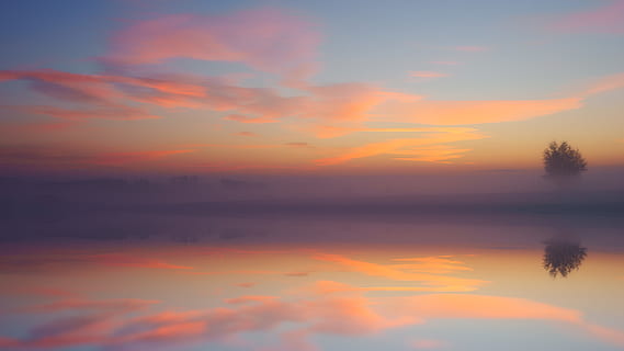 Calm Body Of Water , backlit, dawn, daylight, wallpaper, HD wallpaper HD wallpaper