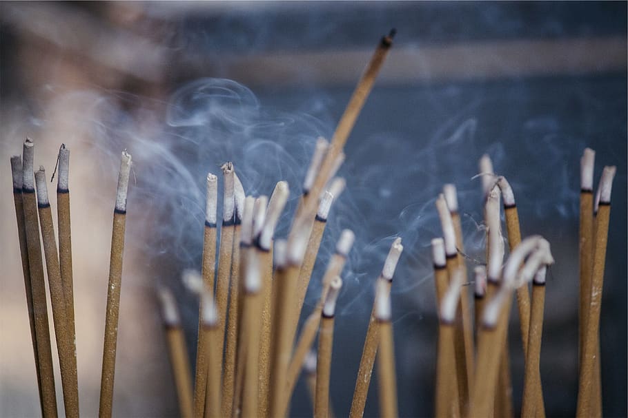 incense, scent, smoke, smoke - physical structure, burning HD wallpaper