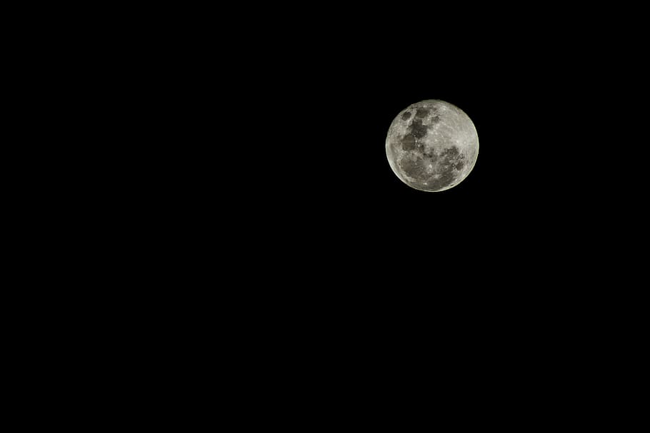 full moon at night, outer space, universe, outdoors, astronomy HD wallpaper