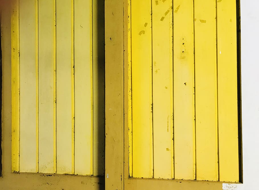 Yellow Wood Planks, design, door, panel, surface, texture, wooden HD wallpaper