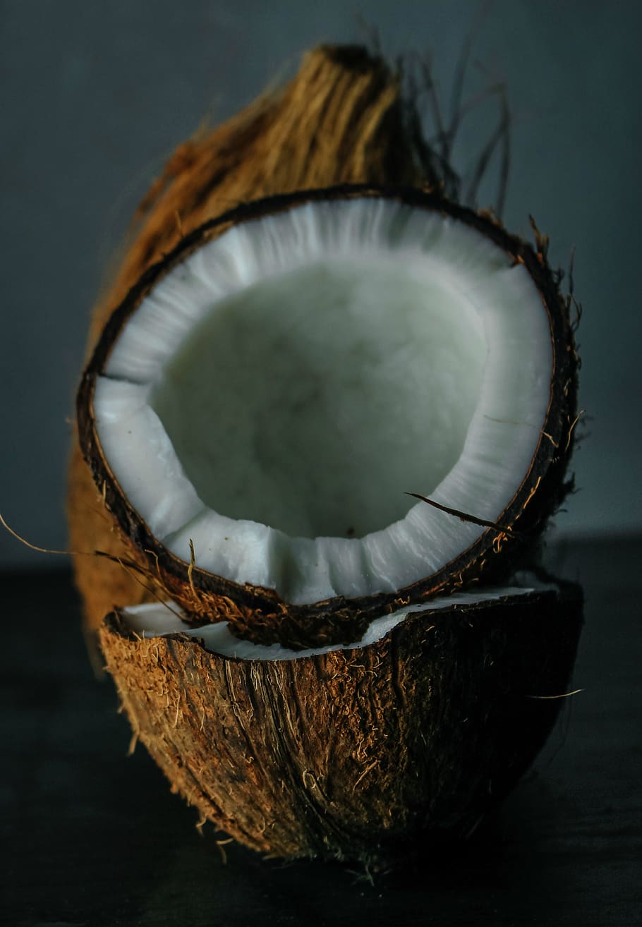 Close-Up Photo Of Coconut , food, fresh, shell, food and drink HD wallpaper