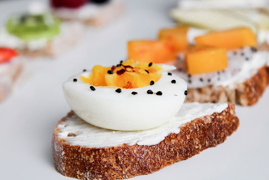 Boiled Egg With Seasonings, bread, delicious, food, food photography HD wallpaper