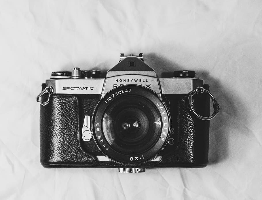 camera, slr, dslr, old, vintage, retro, honeywell, pentax, 28mm HD wallpaper
