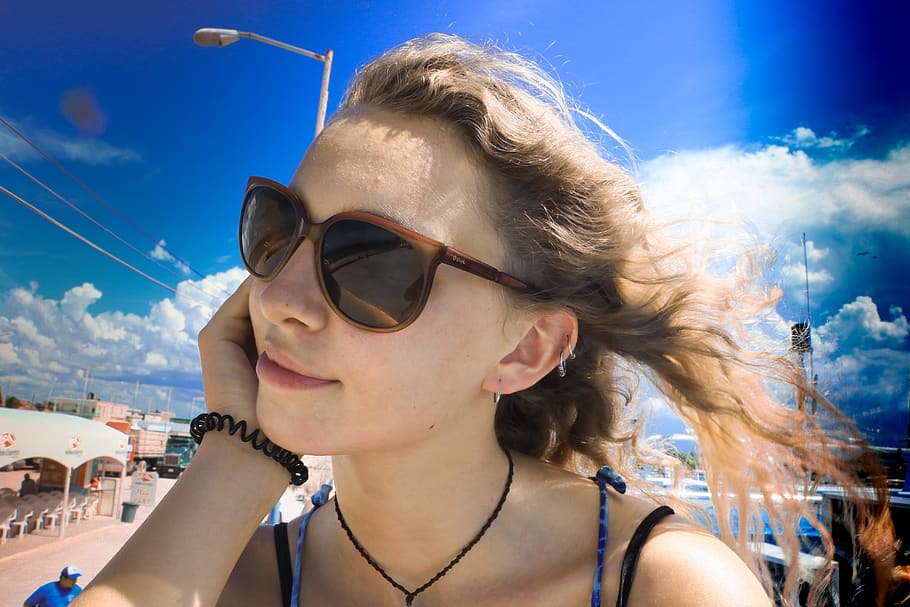 mexico, isla holbox, glasses, fashion, sunglasses, headshot HD wallpaper