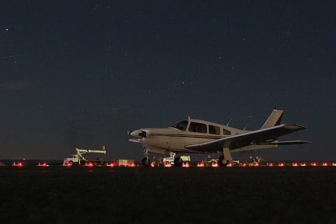 taking off white propeller plane, airplane, airport, private HD wallpaper