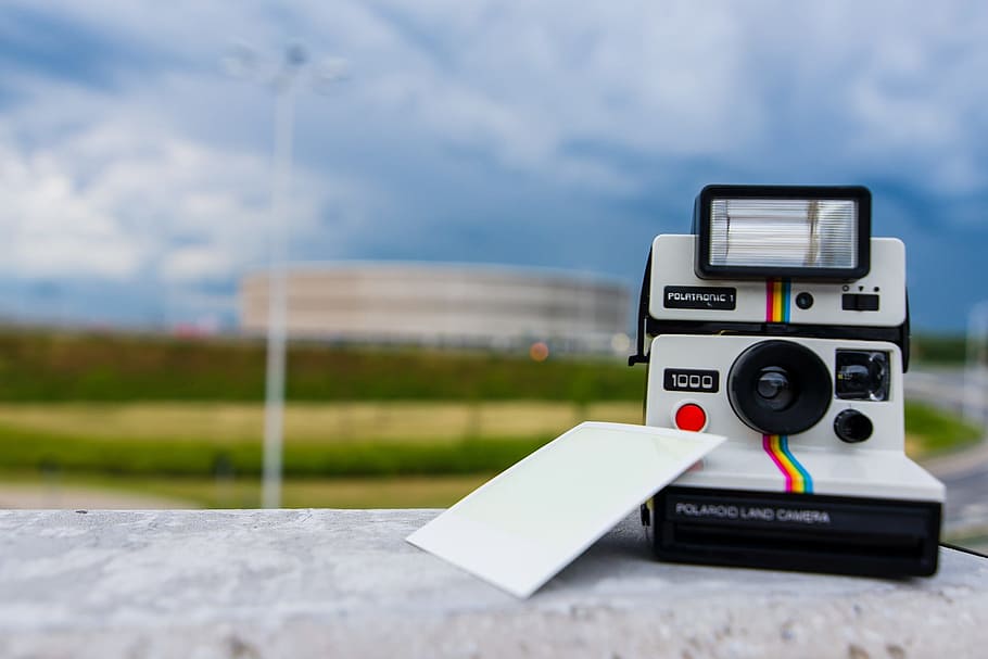polaroid, camera, object, photo, capture, polatronic, technology HD wallpaper