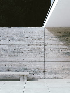 white bench near wall, wood, plywood, handrail, banister, flooring HD wallpaper
