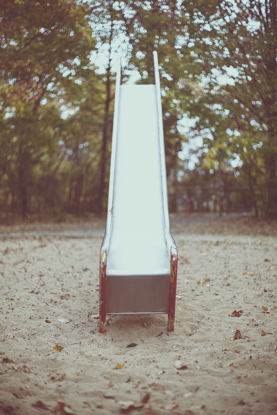 gray and brown slide, tree, plant, day, no people, nature, land HD wallpaper