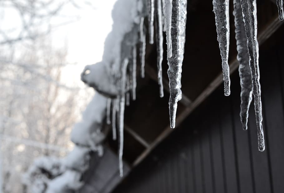 ice, icicle, winter, cabin, snow, iceland, cold temperature HD wallpaper