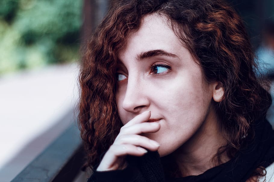 iran, tehran, woman, eyebrows, girl, curly hair, ginger, portrait