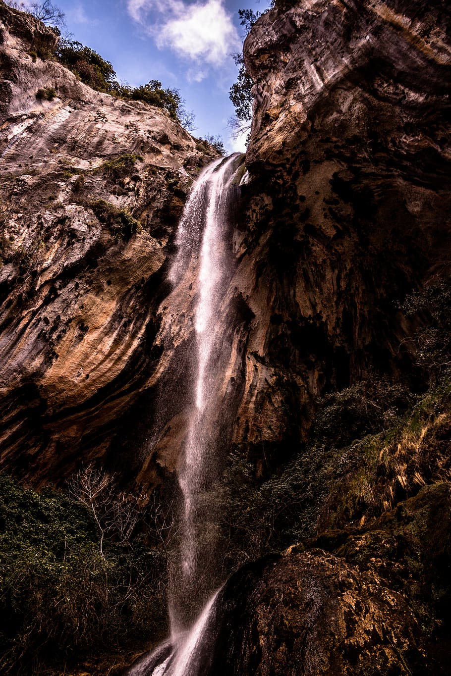 Low Angle Photography Of Waterfalls, cascade, environment, mountain HD wallpaper
