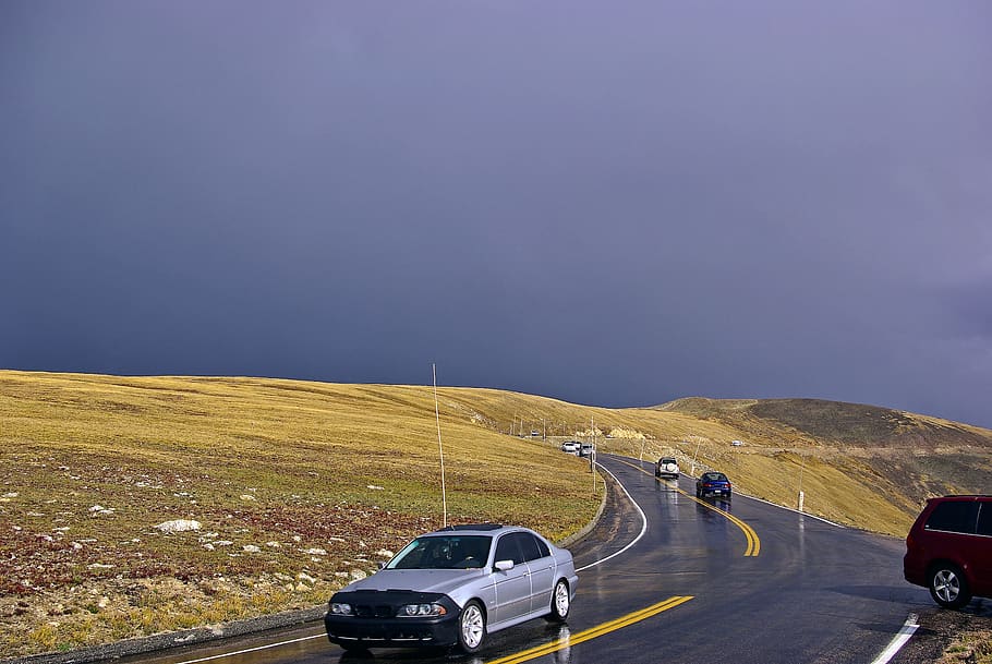rocky mountain high, dark, sky, clouds, storm, national, park HD wallpaper