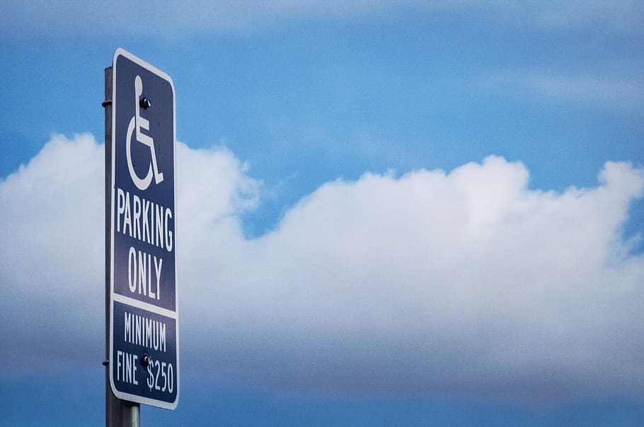 parking only signage, street sign, road sign, building, cloud - sky HD wallpaper