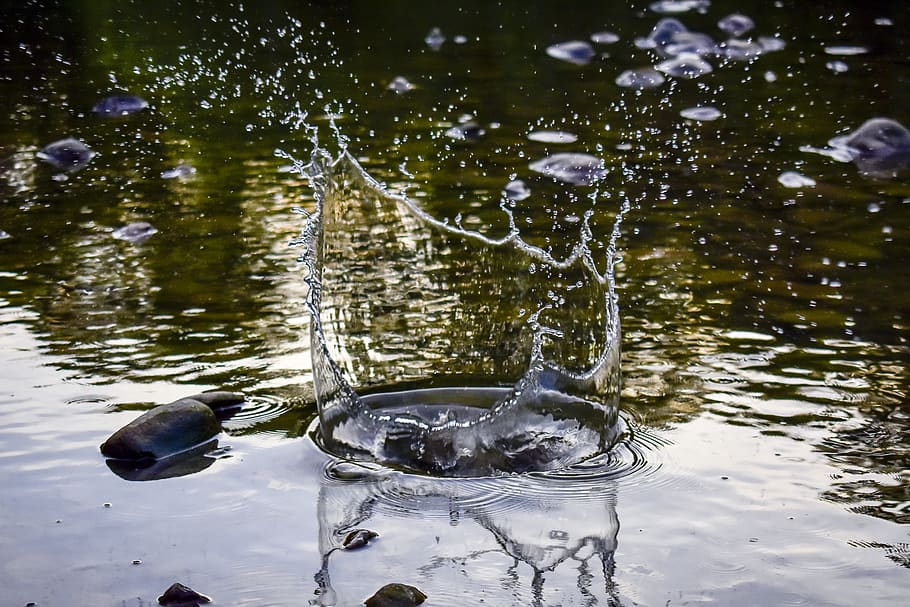 Splat of Water Photo, clean, colors, daylight, environment, h2o HD wallpaper