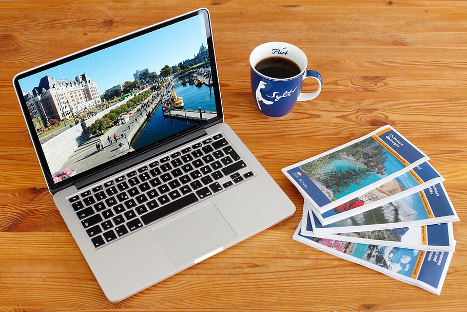 workplace, communication, mac, travel, plan, map, design, creative HD wallpaper