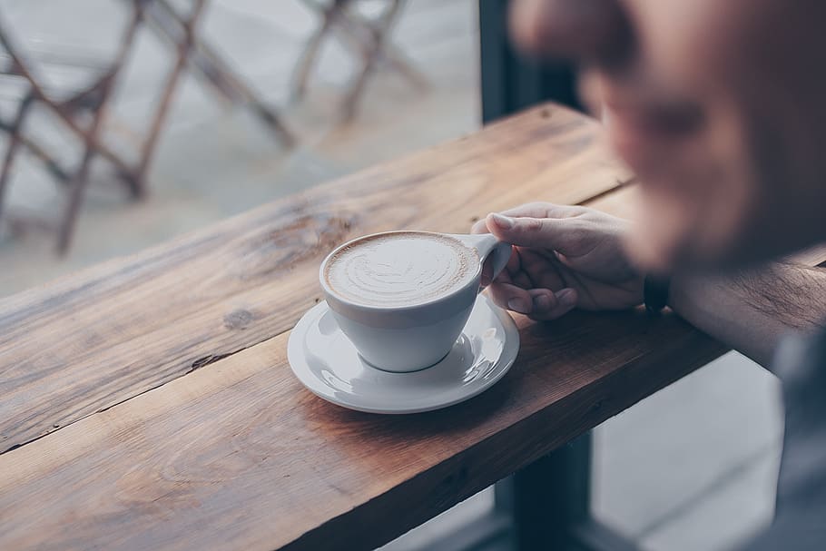 Person Holding White Mug Filled With Coffee, beverage, caffeine HD wallpaper
