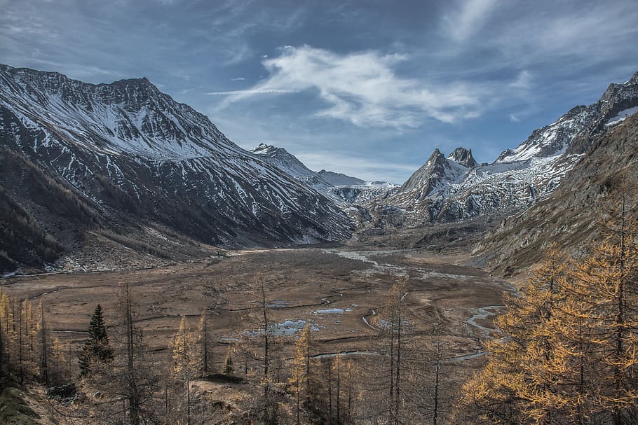 mountain during daytime, silence, autumn, wildlife, landscape HD wallpaper