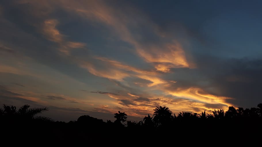 clouds, natural, nature, sky, colourful sky, sun set, sunrise HD wallpaper