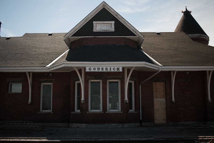 goderich, canada, building, train station, architecture, built structure HD wallpaper