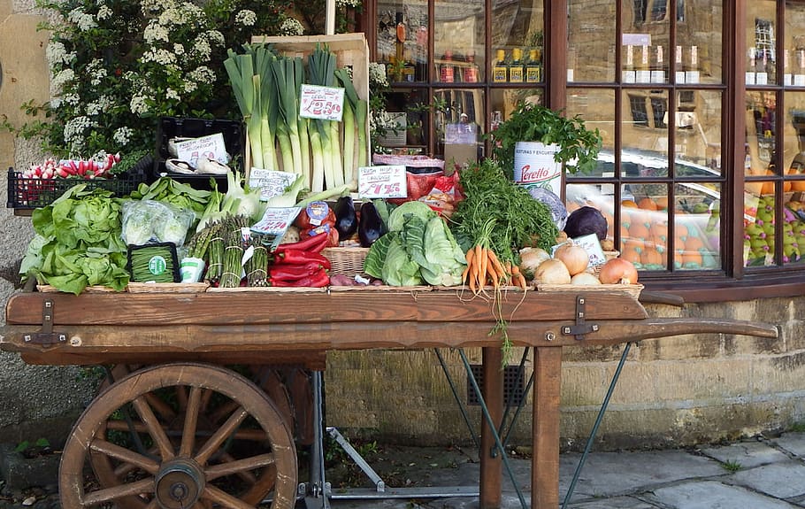 fruit, stall, vegetables, market, food, fresh, organic, shop