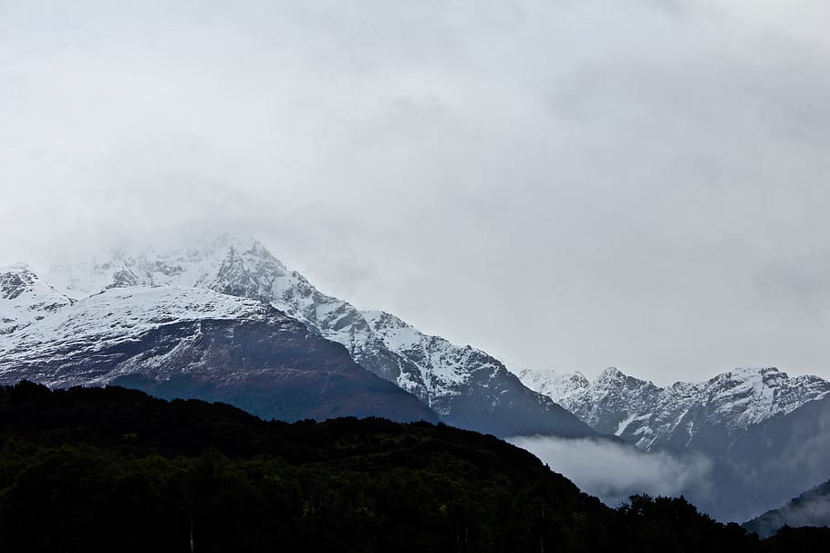 mountain, mountains, cold, landscape, photography, nature, alps HD wallpaper