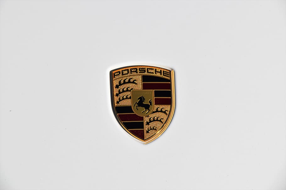 Porsche emblem, trademark, logo, symbol, germany, große deichstraße 6 HD wallpaper