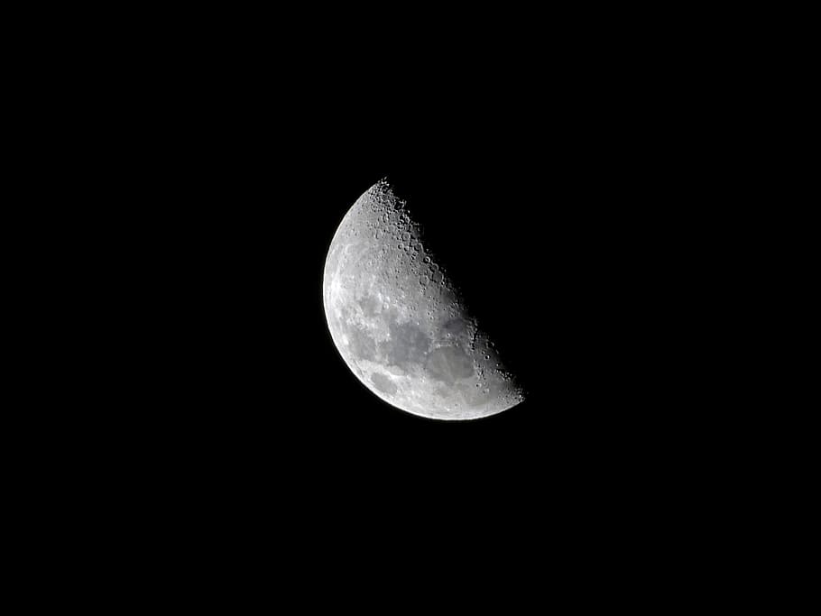 moon, night, space, astronomy, universe, outer space, outdoors HD wallpaper