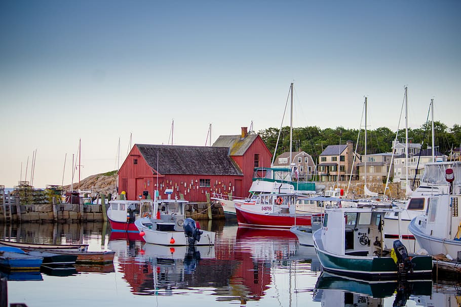 rockport, bearskin neck, united states, village, small town, HD wallpaper