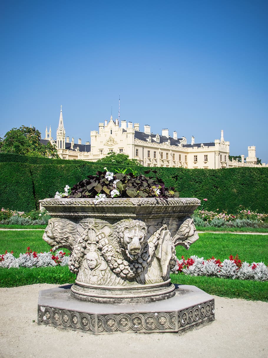 park, castle, architecture, historically, plant, sky, building exterior HD wallpaper