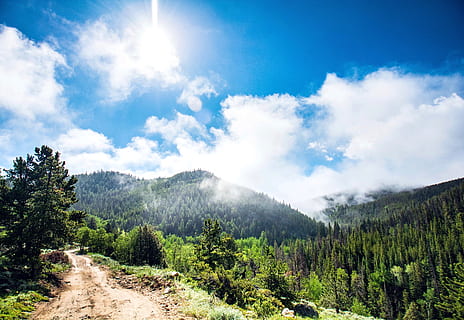 rustic, united states, trees, mountains, colorado, elevation HD wallpaper