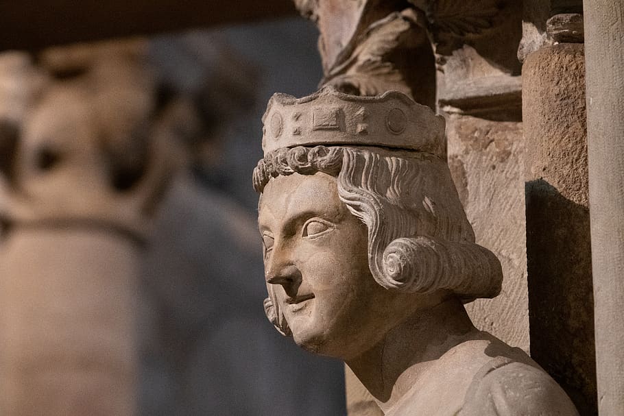 King concrete statue, sculpture, art and craft, human representation HD wallpaper