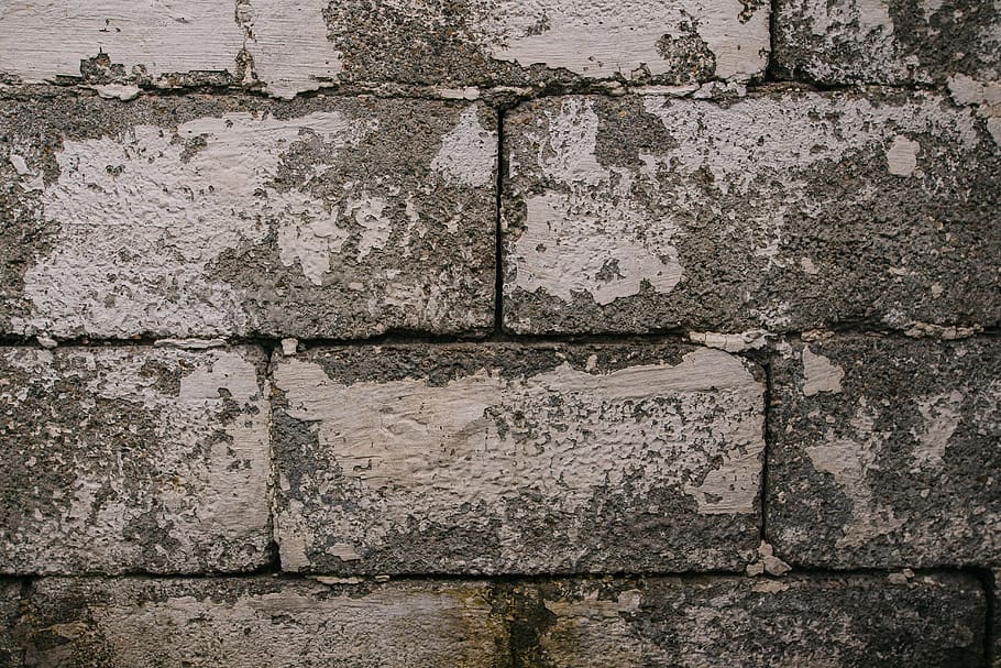grey, rustic, bricks, texture, architecture, wall - building feature HD wallpaper