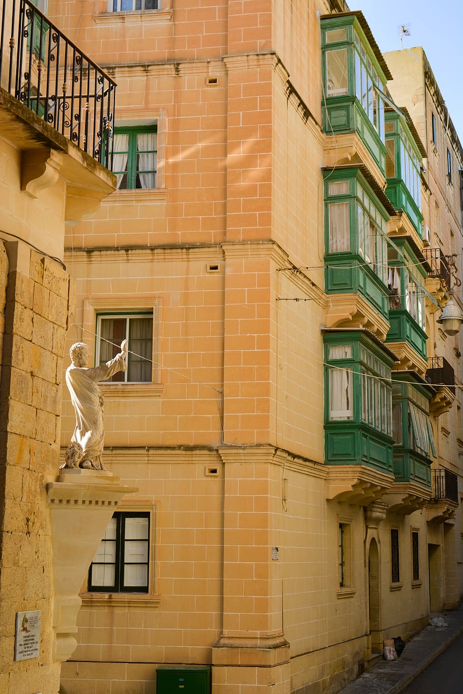 malta, valletta, architecture, valetta, statue, christian, cross HD wallpaper