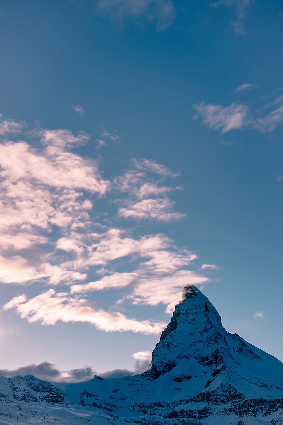 cliff, summit, peak, mountain, snow, winter, cold, landscape HD wallpaper