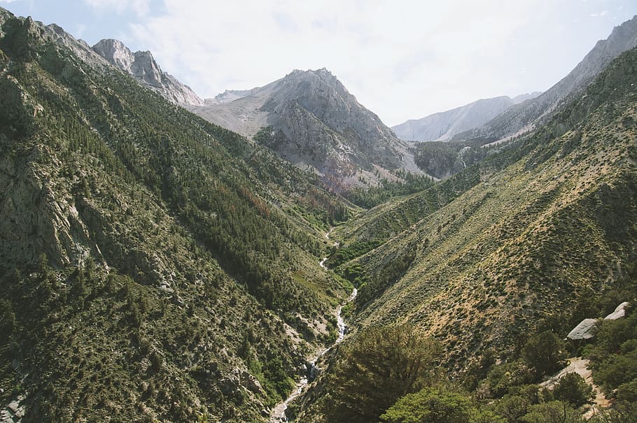 mountains, peaks, valleys, cliffs, nature, outdoors, trails HD wallpaper