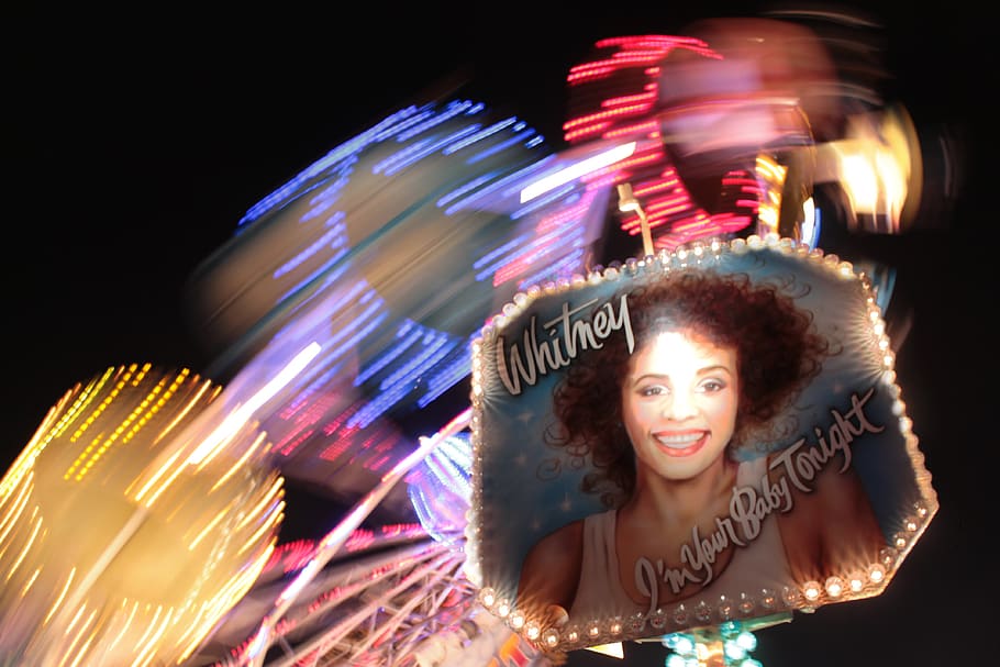 fair, funfair, rollercoaster, colorful, night, nightlights HD wallpaper