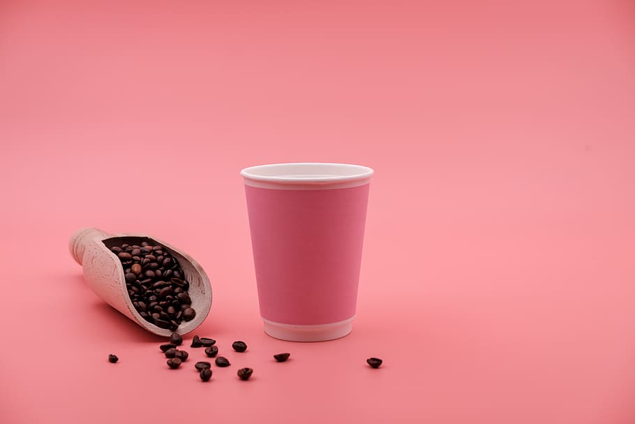 coffee, coffee beans, cup, disposable cups, coffee mugs, t HD wallpaper