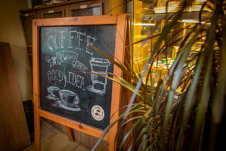 coffee, cafe, green, warm, plant, shop, summer, paradise, fun HD wallpaper