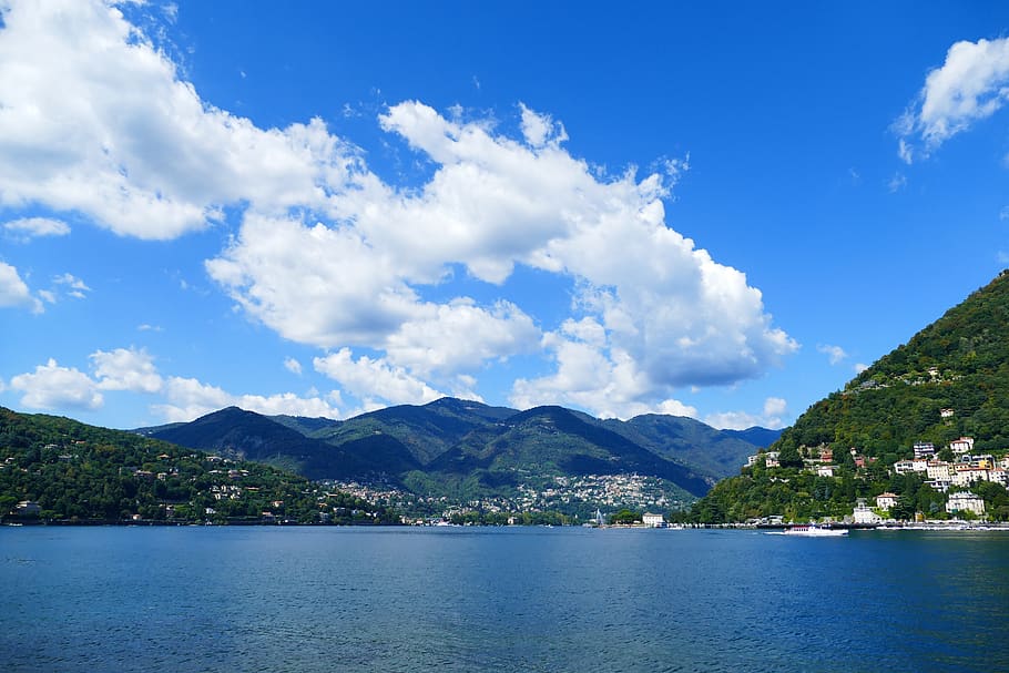 lake, water, landscape, mountain, sky, cloud - sky, beauty in nature HD wallpaper